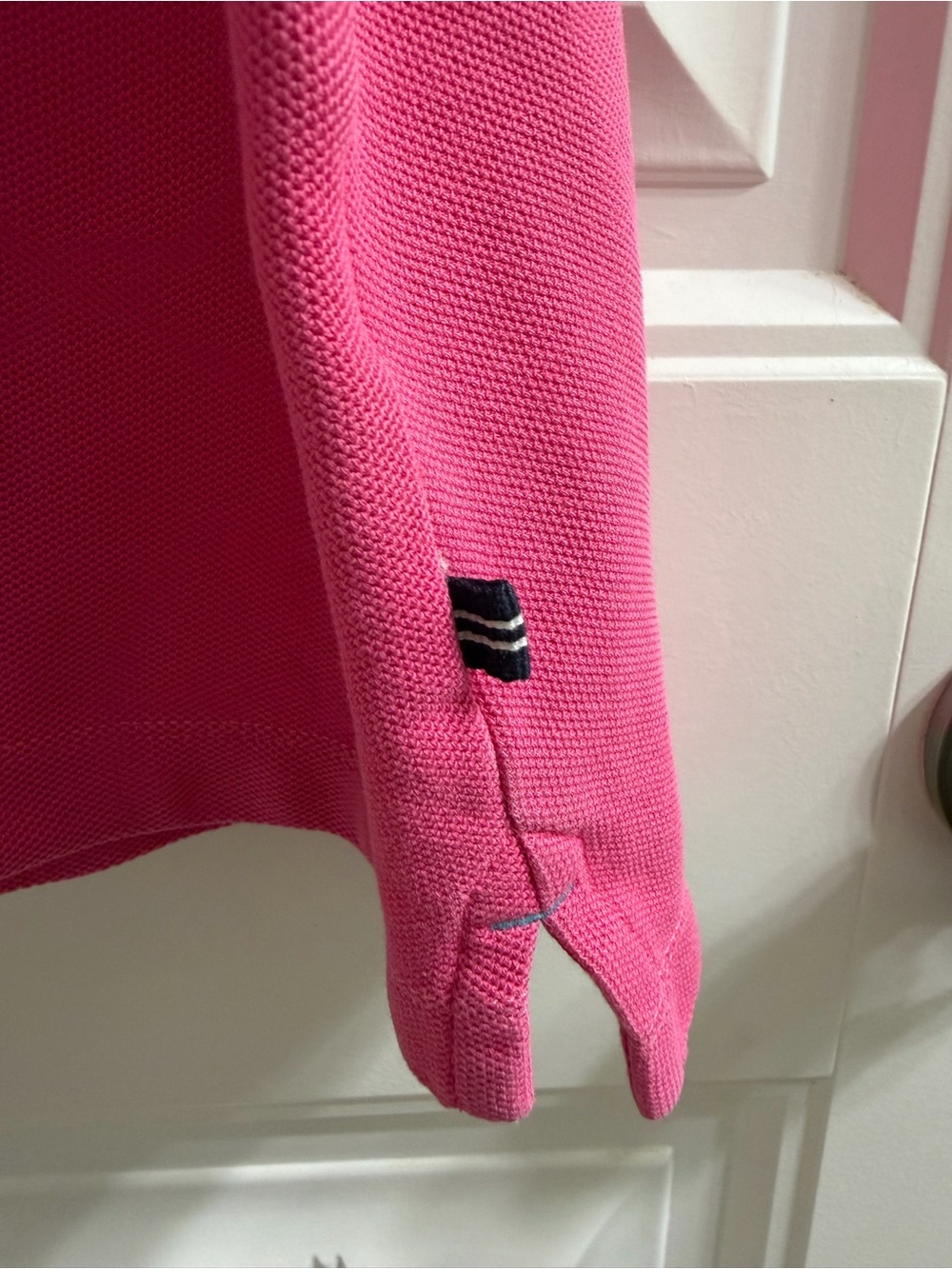 Nautica True Deck Men’s Hot Pink Short-Sleeve Pique Polo XL Preppy Coastal - Picture 4 of 8